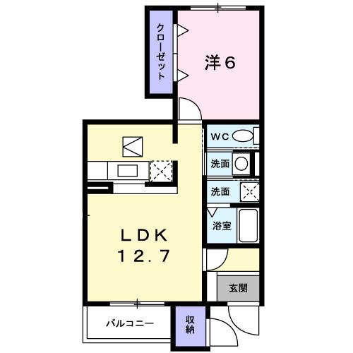 サンフローラＭーＡ（102） 間取り図画像