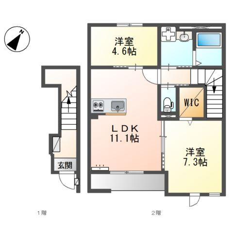 ルナ　テラス　甲子園 間取り図画像