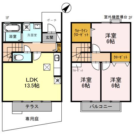 スカイスクレパー（105） 間取り図画像