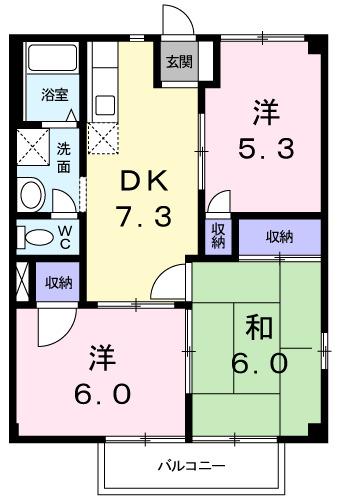 ハイツオリーブ（101） 間取り図画像