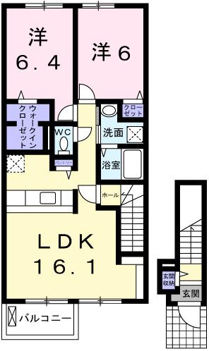 スカイ・ガーデンズ（206） 間取り図画像