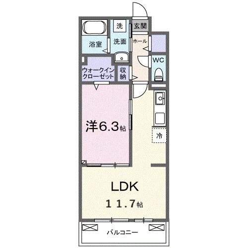 ヒカルサ東加古川（203） 間取り図画像