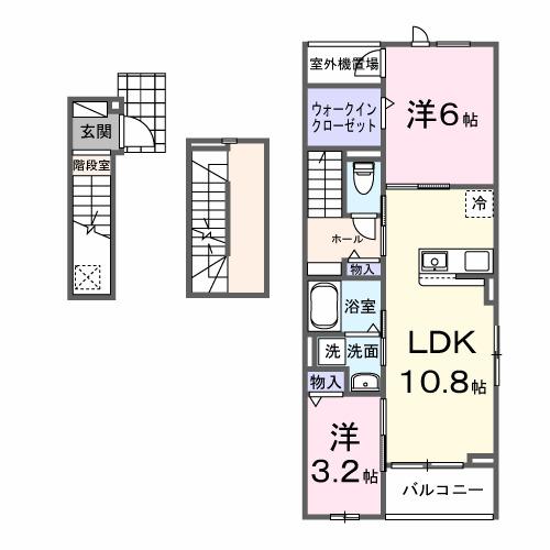 ヴェルデ・フレスコ（301） 間取り図画像