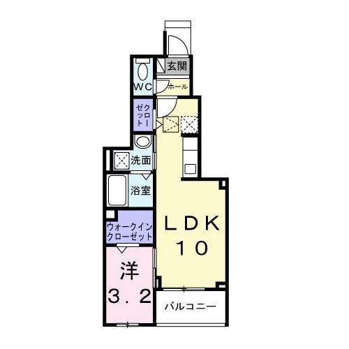 ヴェルデ・フレスコ（102） 間取り図画像