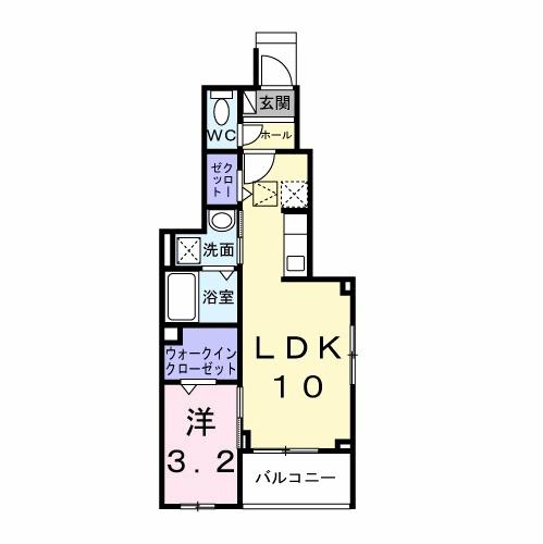 ヴェルデ・フレスコ（101） 間取り図画像