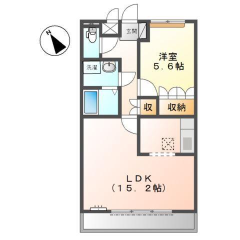 加古川市野口町坂元北アパート 間取り図画像