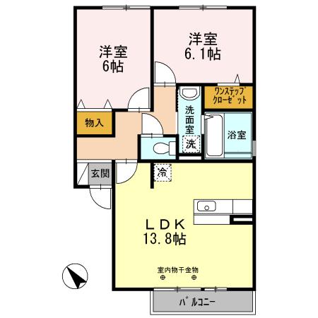 プレタメゾン大前Ⅲ（202） 間取り図画像