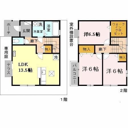ジュネス辻井（2） 間取り図画像