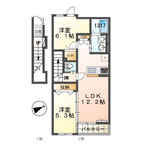 エール　藤 間取り図画像