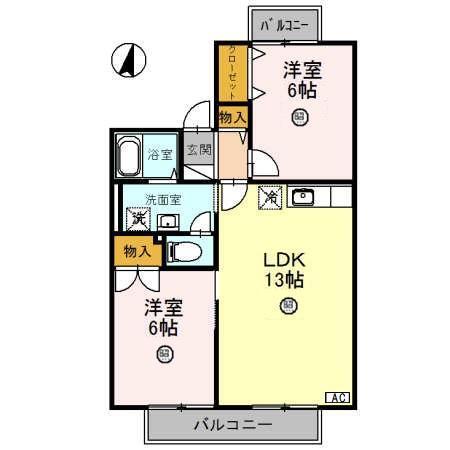 プリシェール（202） 間取り図画像