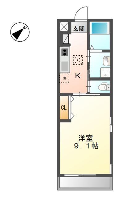 グランディールココ 間取り図画像