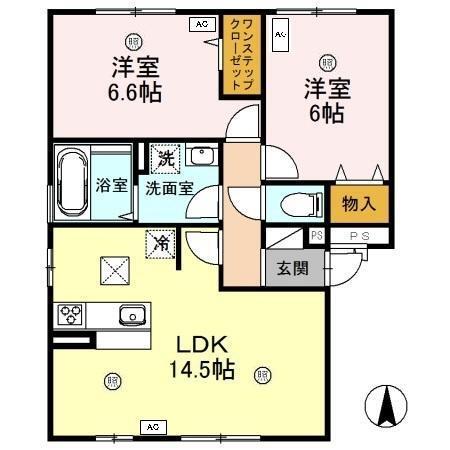 アヴェニール浜（101） 間取り図画像
