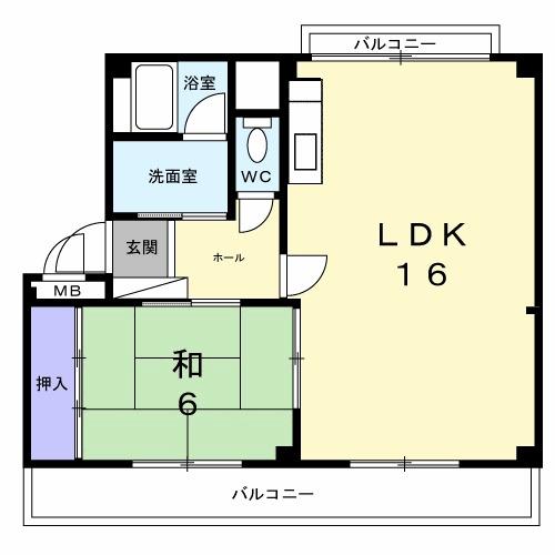グリーンヒルやました（304） 間取り図画像