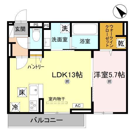 D-PLACE良野（102） 間取り図画像