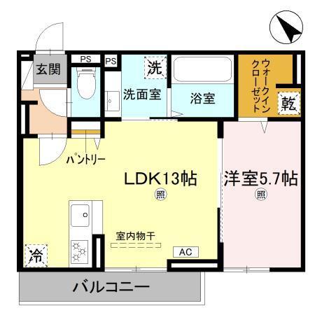 D-PLACE良野（202） 間取り図画像