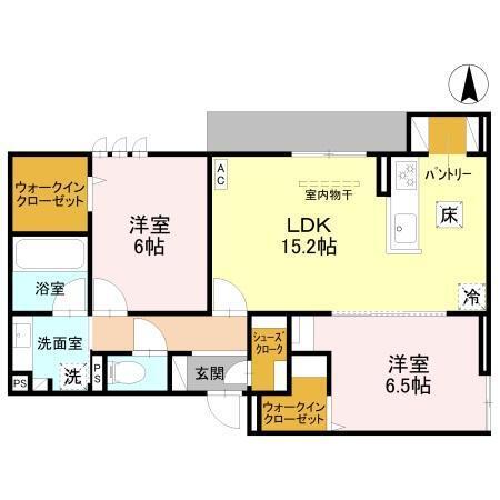 D-ROOM甲子園口（101） 間取り図画像