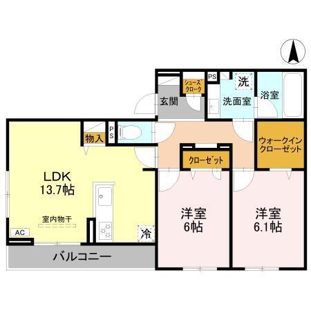 D-ROOM甲子園口（302） 間取り図画像