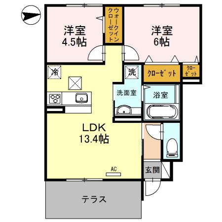 メゾン’Ree（103） 間取り図画像