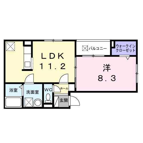 ヒカルサ尼崎若王寺（304） 間取り図画像