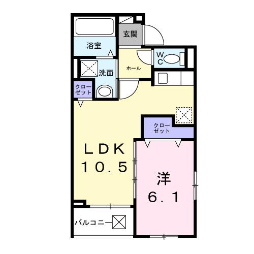 アルストロメリアⅤ（301） 間取り図画像
