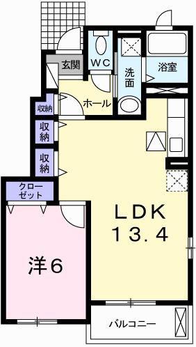 アイリスガーデンＢ（101） 間取り図画像