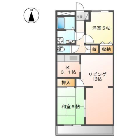 ソフィア花北 間取り図画像