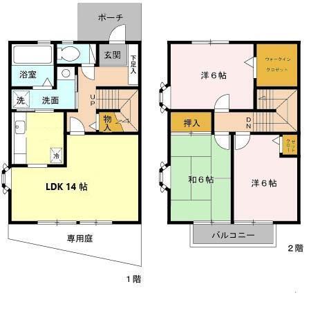 クレールタウン立花　A（A101） 間取り図画像