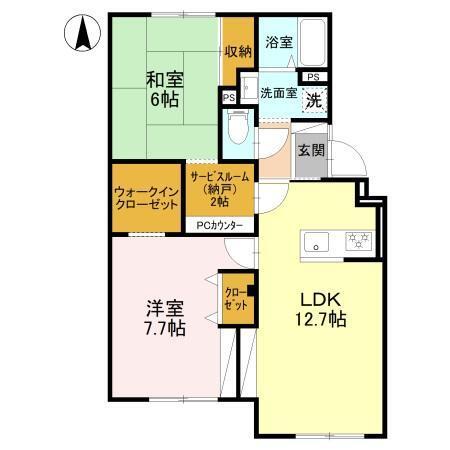 北仁川シティーハイツ（106） 間取り図画像
