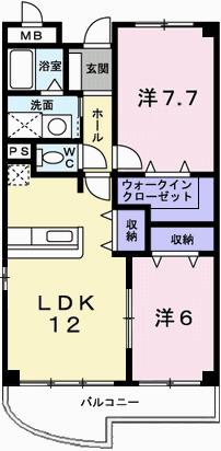 ラフォーレ広畑（205） 間取り図画像