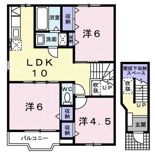 グレースガーデンⅡ（201） 間取り図画像