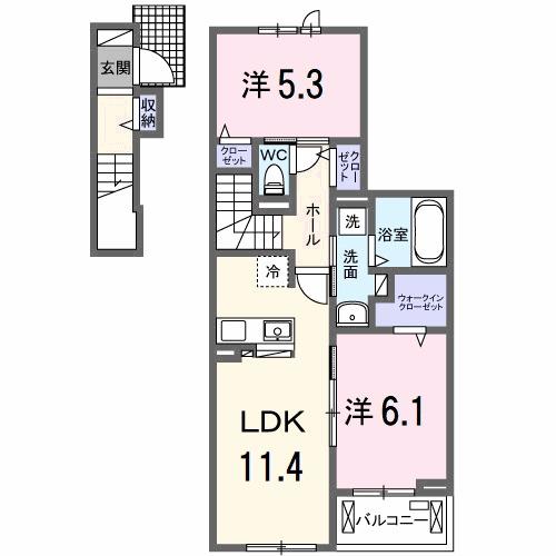 サンティエＮＡＧＡＩ（203） 間取り図画像