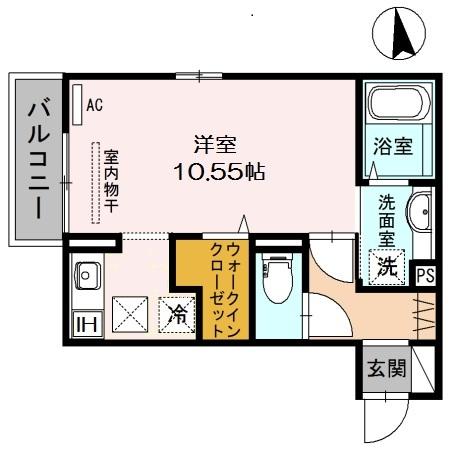 プラージュ武庫川　A棟（102） 間取り図画像