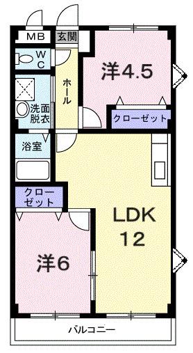 ＨｉＬＬＳすずらん（201） 間取り図画像