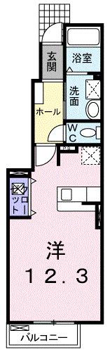シルバーライニングＡ（102） 間取り図画像