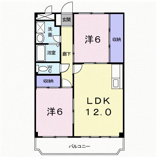 ガーデンヒル宝塚（206） 間取り図画像