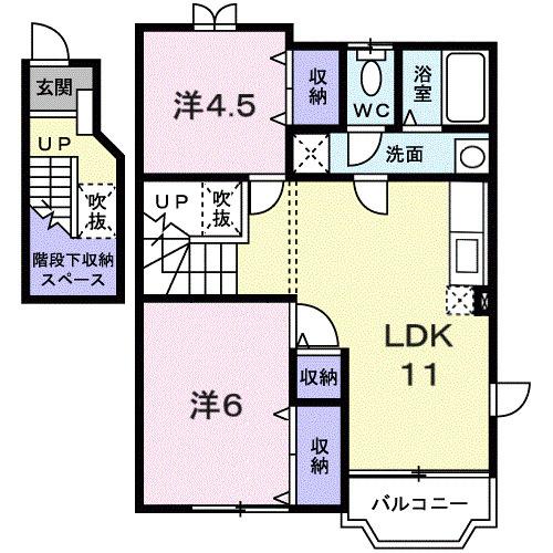 フィエルテ（201） 間取り図画像