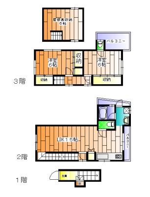 行幸町3丁目戸建住宅（1） 間取り図画像