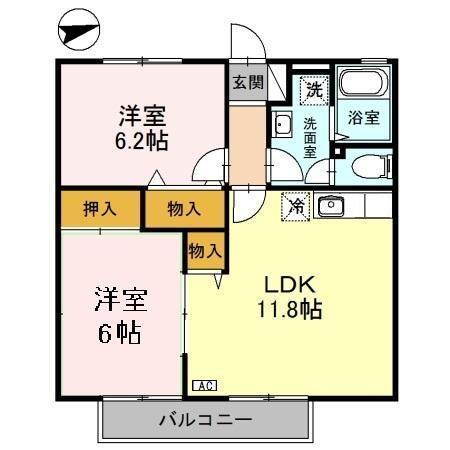 サンロワール（203） 間取り図画像