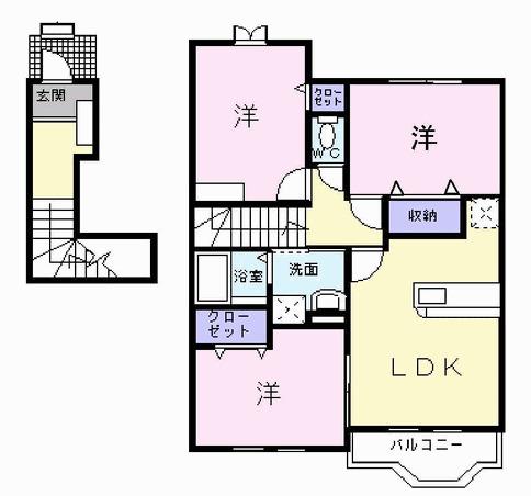 グラディートⅠ（202） 間取り図画像