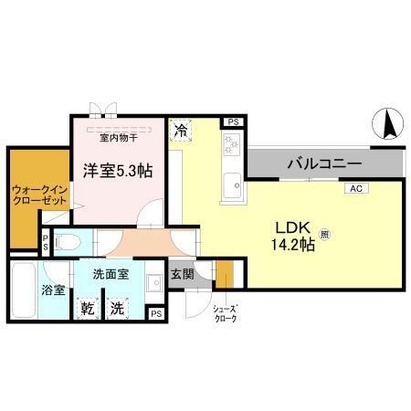 Grand Rocher武庫之荘（203） 間取り図画像