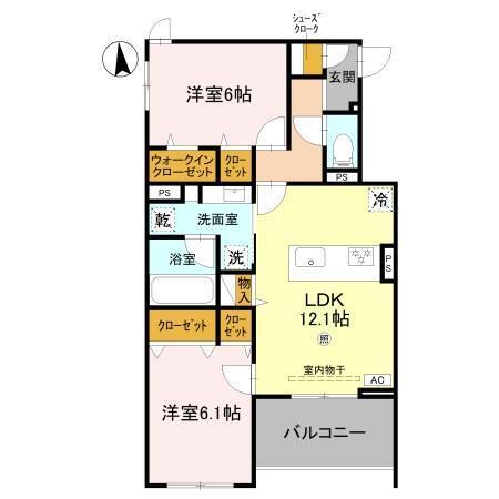 Grand Rocher武庫之荘（302） 間取り図画像