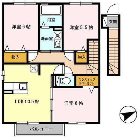 ヴァンヴェール（203） 間取り図画像
