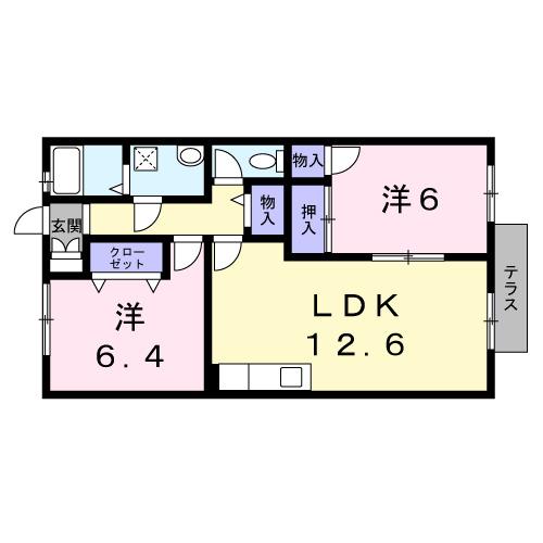 アルティエメスティエリ（102） 間取り図画像