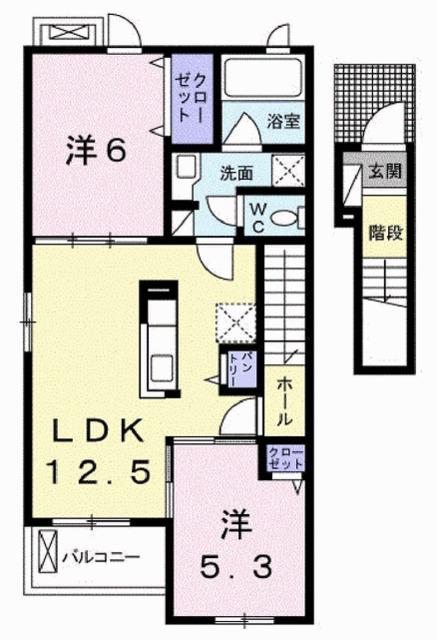 エヴィメリアⅠ（203） 間取り図画像