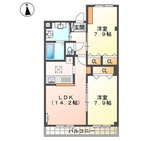 コンフォート 間取り図画像