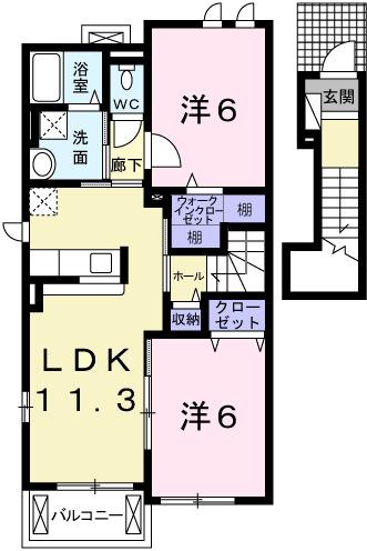 シン．シン．ハウスＣ（205） 間取り図画像