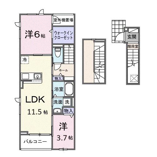 グラン　イリーデ（303） 間取り図画像