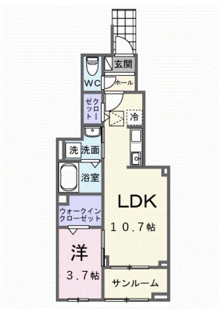グラン　イリーデ（102） 間取り図画像