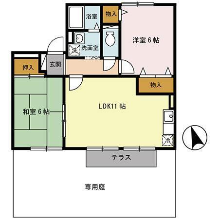 プリシェール山手壱番館（103） 間取り図画像