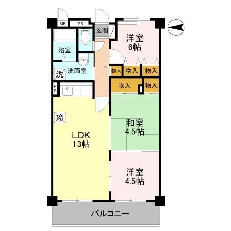 プレミール西宮（205） 間取り図画像